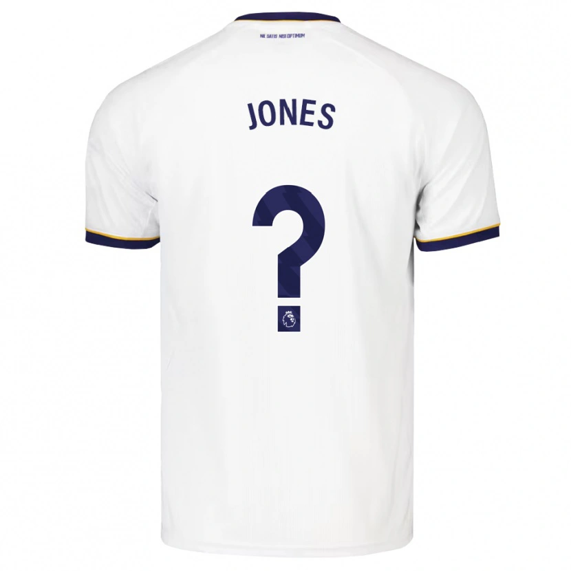 Danxen Kinderen Edward Jones #0 Middernachtblauw Wit Geel Uitshirt Uittenue 2026/27 T-Shirt