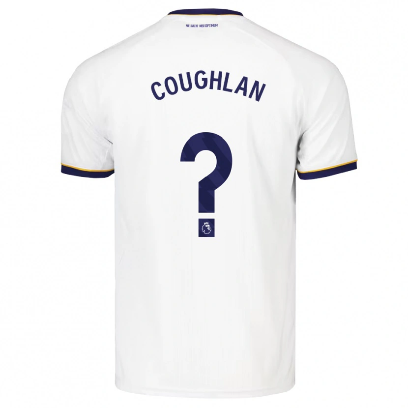 Danxen Kinderen Sam Coughlan #0 Middernachtblauw Wit Geel Uitshirt Uittenue 2026/27 T-Shirt