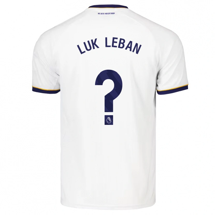 Danxen Kinderen Zan Luk Leban #0 Middernachtblauw Wit Geel Uitshirt Uittenue 2026/27 T-Shirt