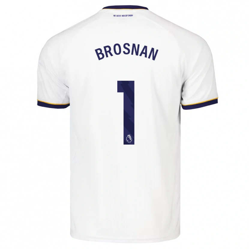 Danxen Kinderen Courtney Brosnan #1 Middernachtblauw Wit Geel Uitshirt Uittenue 2026/27 T-Shirt