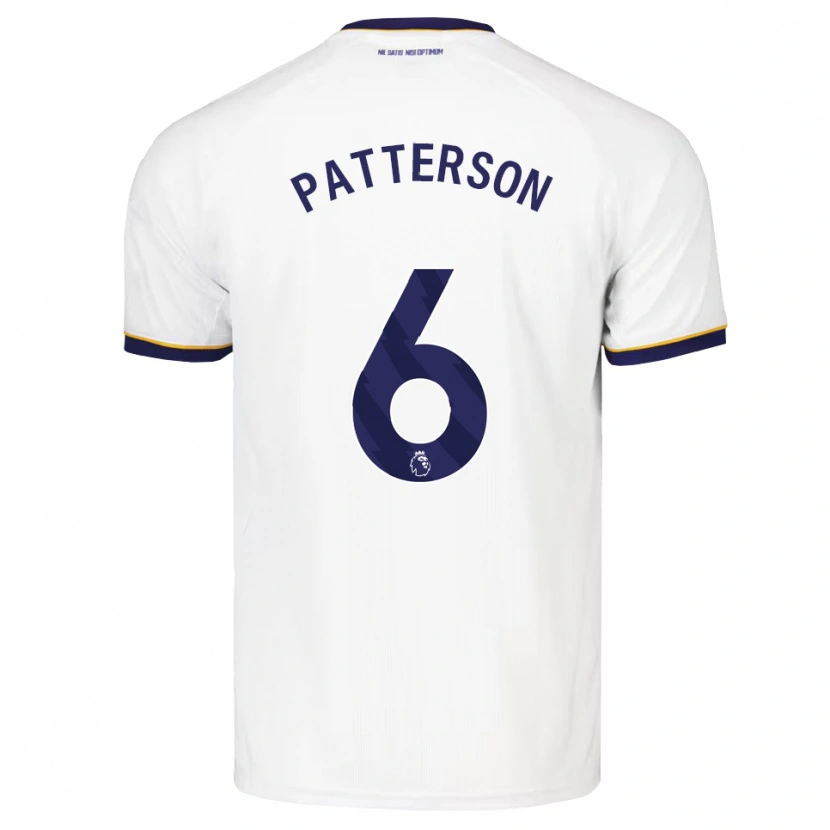 Danxen Kinderen Jack Patterson #6 Middernachtblauw Wit Geel Uitshirt Uittenue 2026/27 T-Shirt