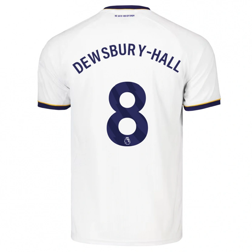Danxen Kinderen Kiernan Dewsbury-Hall #8 Middernachtblauw Wit Geel Uitshirt Uittenue 2026/27 T-Shirt