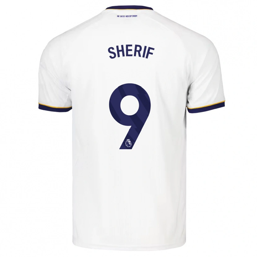 Danxen Kinderen Martin Sherif #9 Middernachtblauw Wit Geel Uitshirt Uittenue 2026/27 T-Shirt