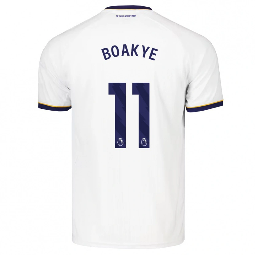 Danxen Kinderen Kingsford Boakye #11 Middernachtblauw Wit Geel Uitshirt Uittenue 2026/27 T-Shirt