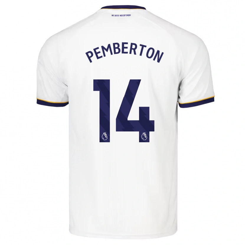 Danxen Kinderen Dafi-Tomos Pemberton #14 Middernachtblauw Wit Geel Uitshirt Uittenue 2026/27 T-Shirt
