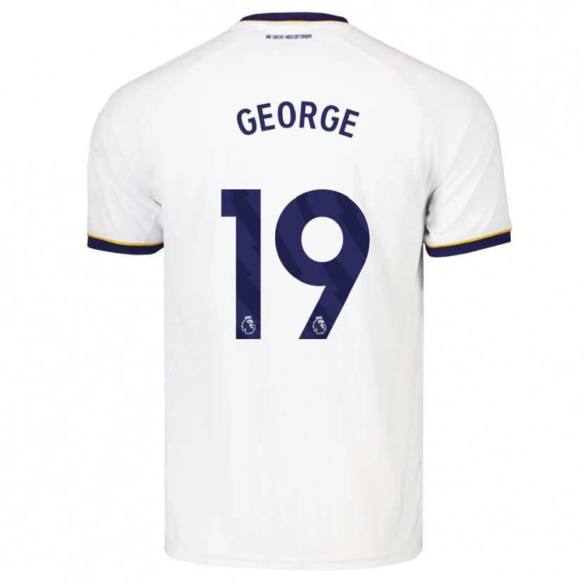 Danxen Kinderen Tyrique George #19 Middernachtblauw Wit Geel Uitshirt Uittenue 2026/27 T-Shirt