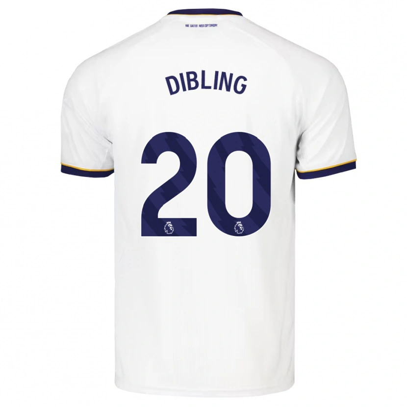 Danxen Kinderen Tyler Dibling #20 Middernachtblauw Wit Geel Uitshirt Uittenue 2026/27 T-Shirt
