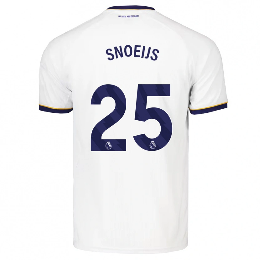 Danxen Kinderen Katja Snoeijs #25 Middernachtblauw Wit Geel Uitshirt Uittenue 2026/27 T-Shirt