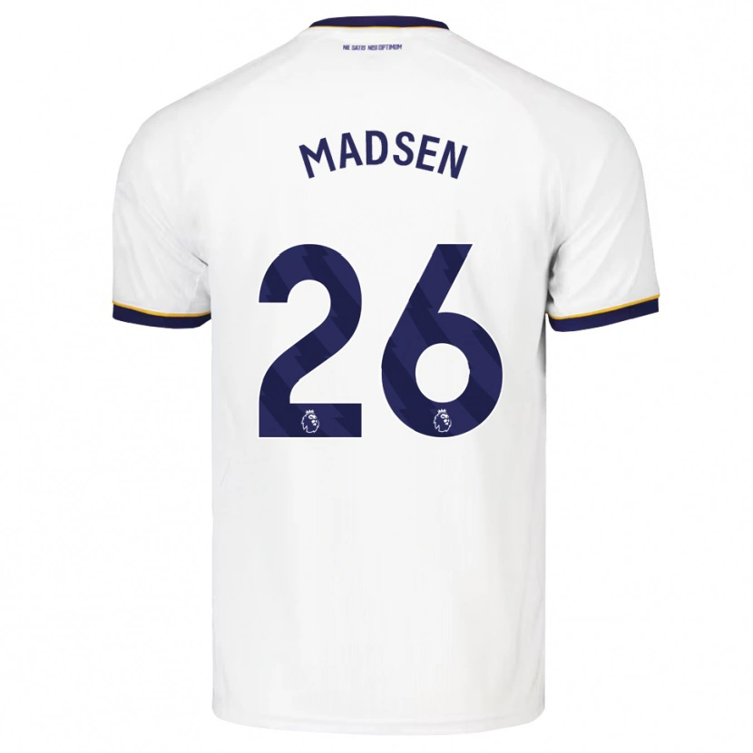 Danxen Kinderen Rikke Madsen #26 Middernachtblauw Wit Geel Uitshirt Uittenue 2026/27 T-Shirt