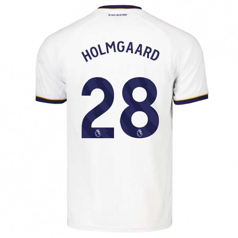 Danxen Kinderen Karen Holmgaard #28 Middernachtblauw Wit Geel Uitshirt Uittenue 2026/27 T-Shirt