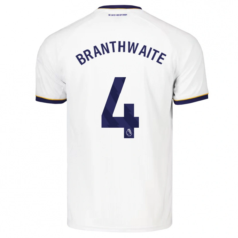 Danxen Kinderen Jarrad Branthwaite #4 Middernachtblauw Wit Geel Uitshirt Uittenue 2026/27 T-Shirt
