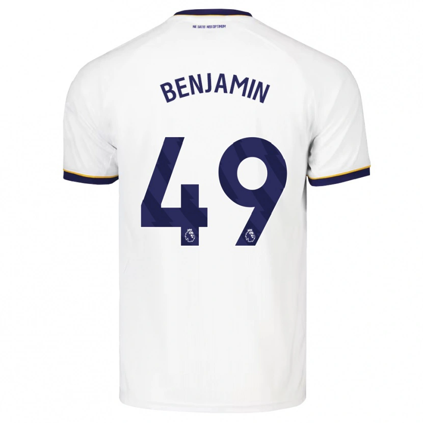 Danxen Kinderen Omari Benjamin #49 Middernachtblauw Wit Geel Uitshirt Uittenue 2026/27 T-Shirt