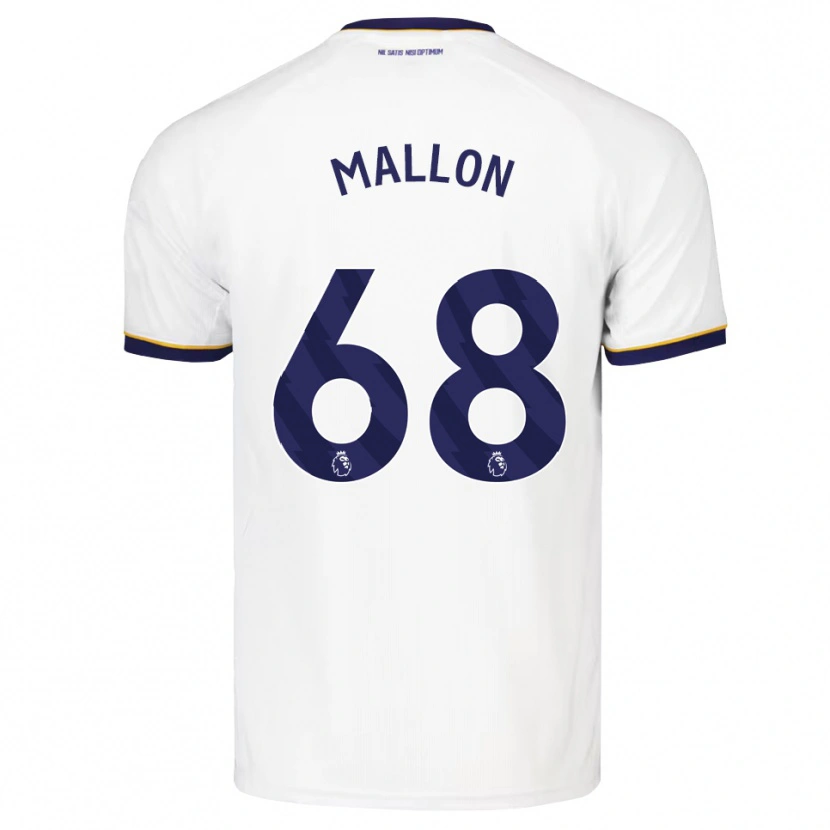 Danxen Kinderen Mathew Mallon #68 Middernachtblauw Wit Geel Uitshirt Uittenue 2026/27 T-Shirt