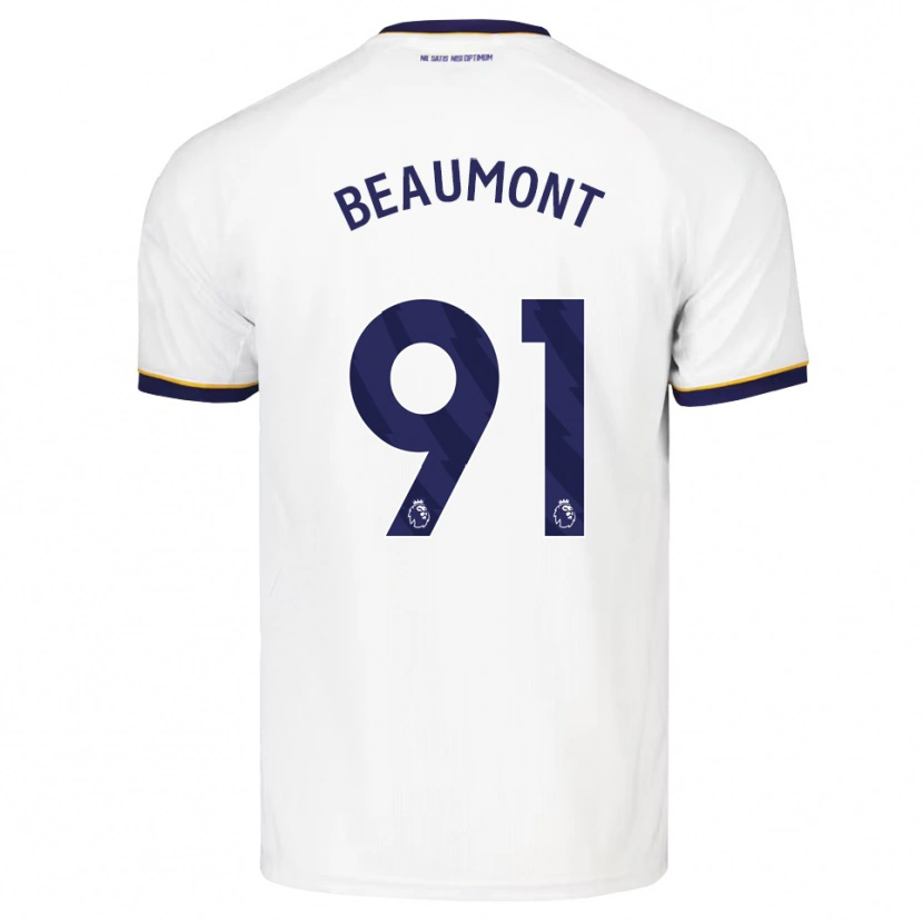 Danxen Kinderen Jacob Beaumont Clark #91 Middernachtblauw Wit Geel Uitshirt Uittenue 2026/27 T-Shirt