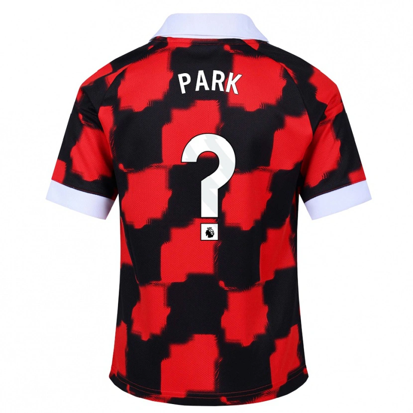 Danxen Kinderen Damon Park #0 Rood Wit Zwart Uitshirt Uittenue 2026/27 T-Shirt