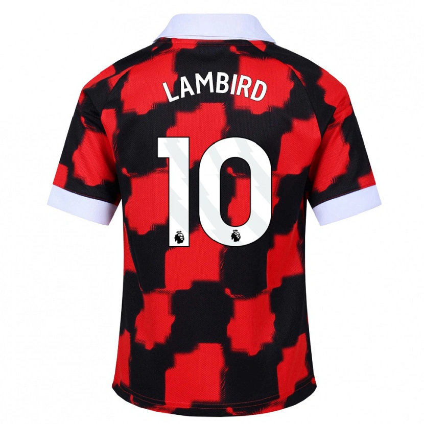 Danxen Kinderen Lilly Lambird #10 Rood Wit Zwart Uitshirt Uittenue 2026/27 T-Shirt