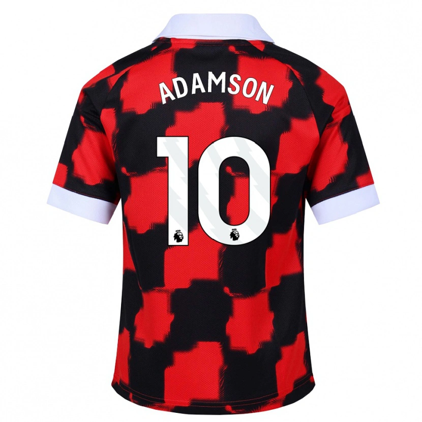 Danxen Kinderen Sasha Adamson #10 Rood Wit Zwart Uitshirt Uittenue 2026/27 T-Shirt