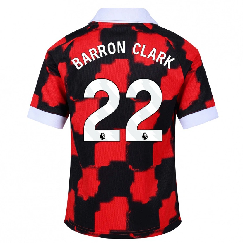 Danxen Kinderen Betty Barron-Clark #22 Rood Wit Zwart Uitshirt Uittenue 2026/27 T-Shirt