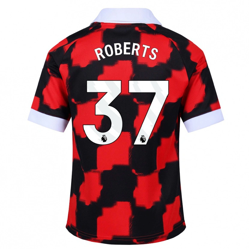 Danxen Kinderen Sophia Roberts #37 Rood Wit Zwart Uitshirt Uittenue 2026/27 T-Shirt