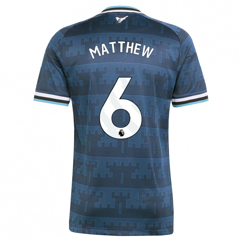 Danxen Kinderen Matthew Taylor #6 Geel Zwart Blauw Uitshirt Uittenue 2026/27 T-Shirt
