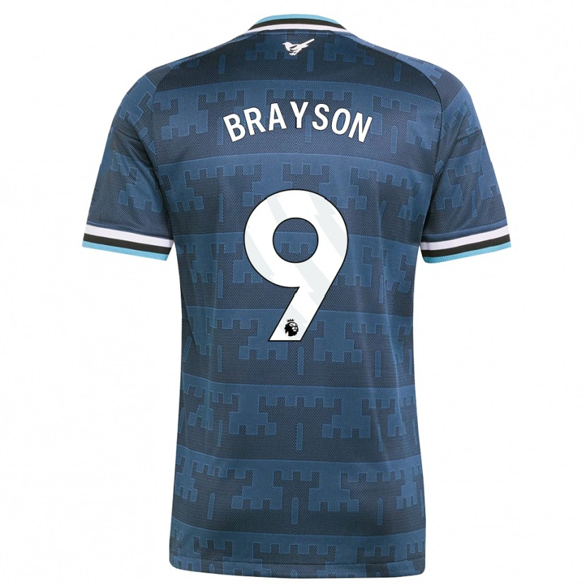 Danxen Kinderen Joe Brayson #9 Geel Zwart Blauw Uitshirt Uittenue 2026/27 T-Shirt