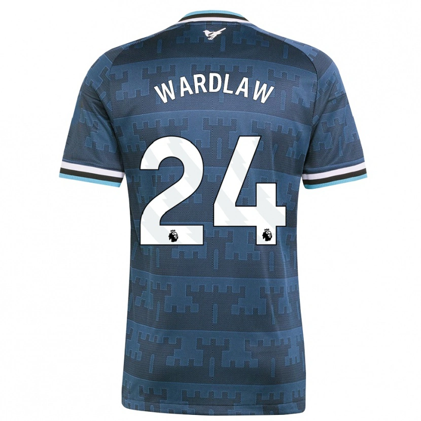 Danxen Kinderen Charlotte Wardlaw #24 Geel Zwart Blauw Uitshirt Uittenue 2026/27 T-Shirt