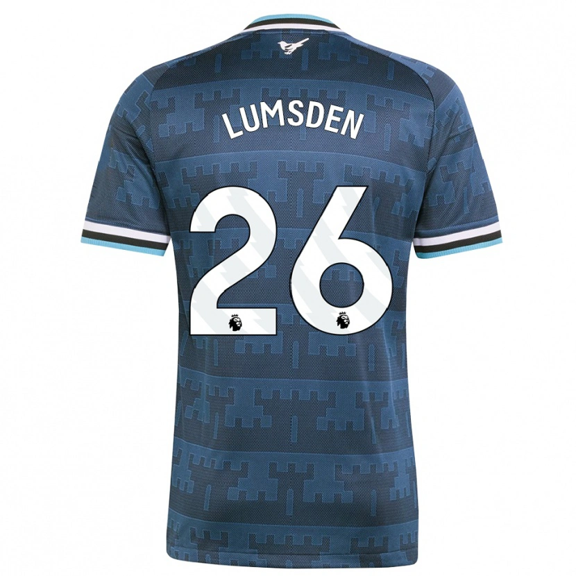 Danxen Kinderen Beth Lumsden #26 Geel Zwart Blauw Uitshirt Uittenue 2026/27 T-Shirt