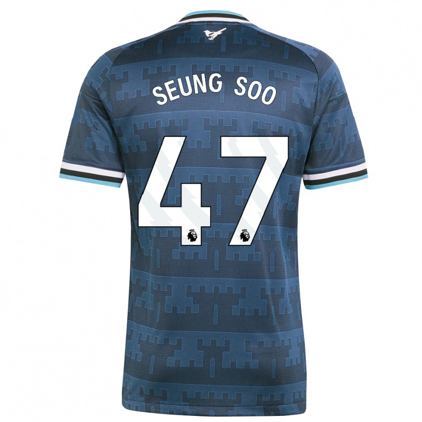 Danxen Kinderen Seung-Soo Park #47 Geel Zwart Blauw Uitshirt Uittenue 2026/27 T-Shirt