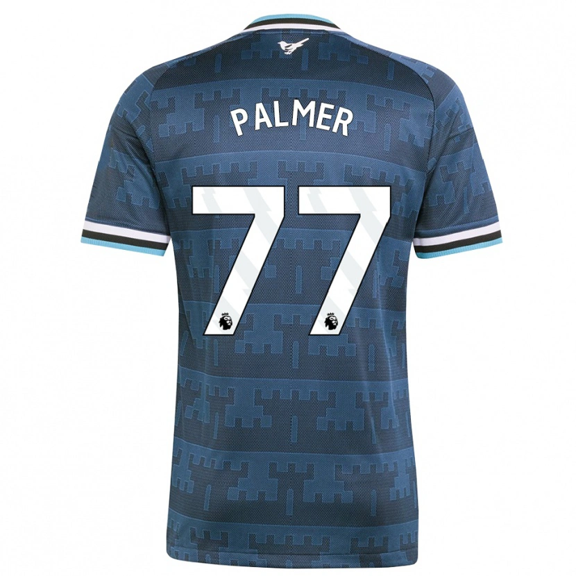 Danxen Kinderen Darren Palmer #77 Geel Zwart Blauw Uitshirt Uittenue 2026/27 T-Shirt