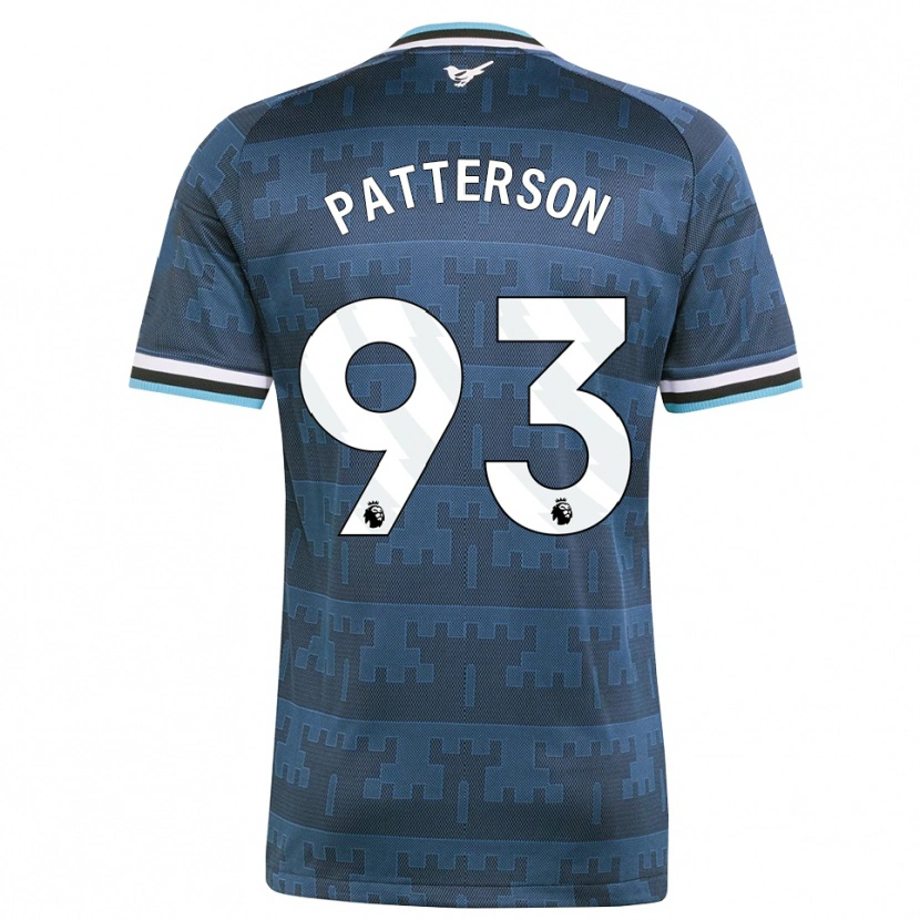 Danxen Kinderen Jack Patterson #93 Geel Zwart Blauw Uitshirt Uittenue 2026/27 T-Shirt