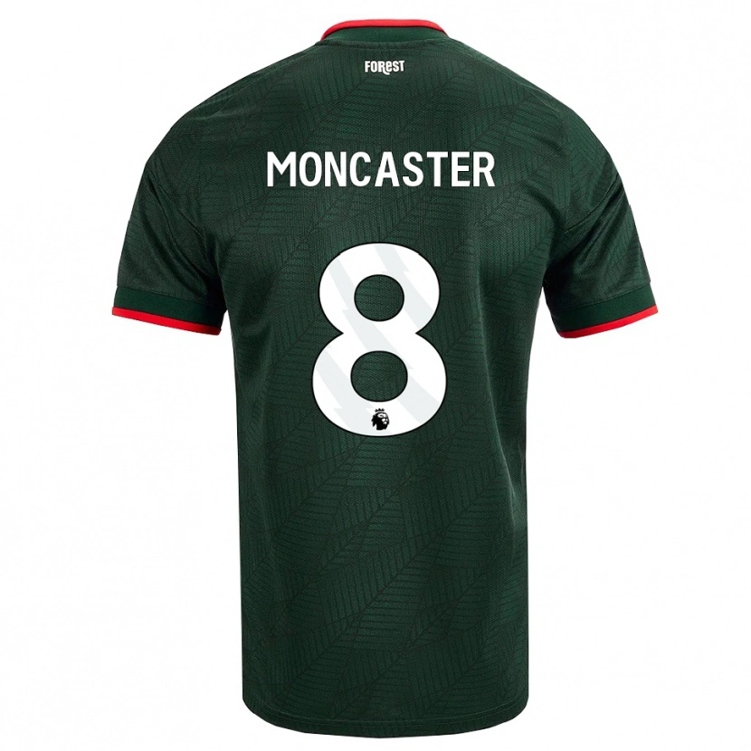Danxen Kinderen Mai Moncaster #8 Donkergroen Rood Uitshirt Uittenue 2026/27 T-Shirt