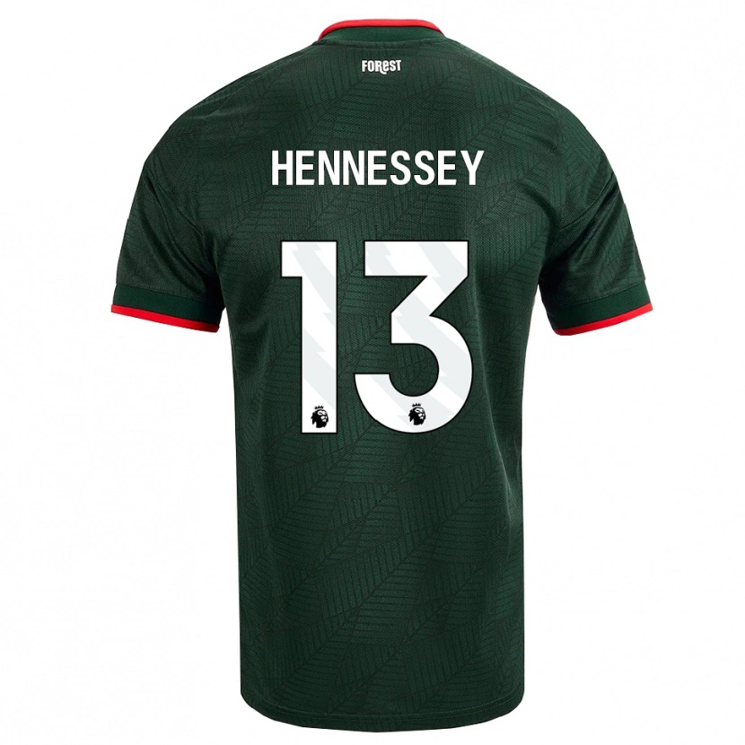 Danxen Kinderen Wayne Hennessey #13 Donkergroen Rood Uitshirt Uittenue 2026/27 T-Shirt