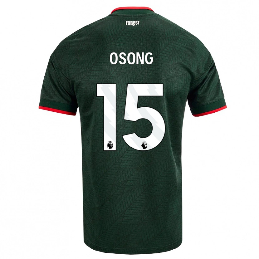 Danxen Kinderen Detlef Esapa Osong #15 Donkergroen Rood Uitshirt Uittenue 2026/27 T-Shirt