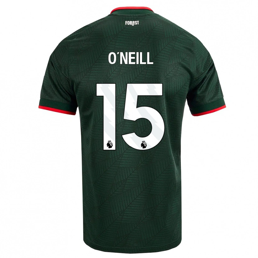 Danxen Kinderen Laura-Jayne O'neill #15 Donkergroen Rood Uitshirt Uittenue 2026/27 T-Shirt