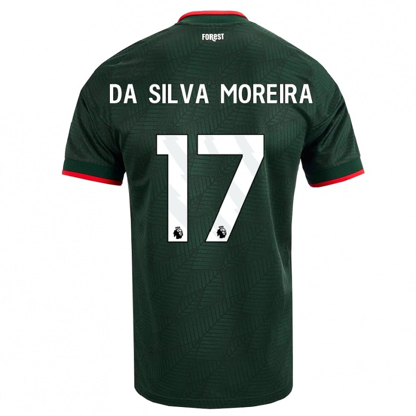 Danxen Kinderen Eric Da Silva Moreira #17 Donkergroen Rood Uitshirt Uittenue 2026/27 T-Shirt