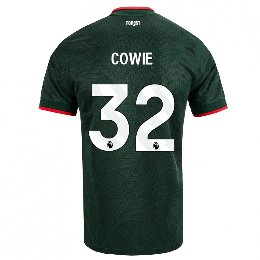 Danxen Kinderen Abi Cowie #32 Donkergroen Rood Uitshirt Uittenue 2026/27 T-Shirt