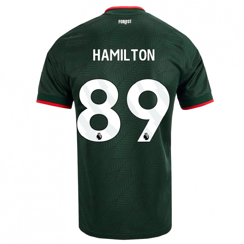 Danxen Kinderen Scott Hamilton #89 Donkergroen Rood Uitshirt Uittenue 2026/27 T-Shirt