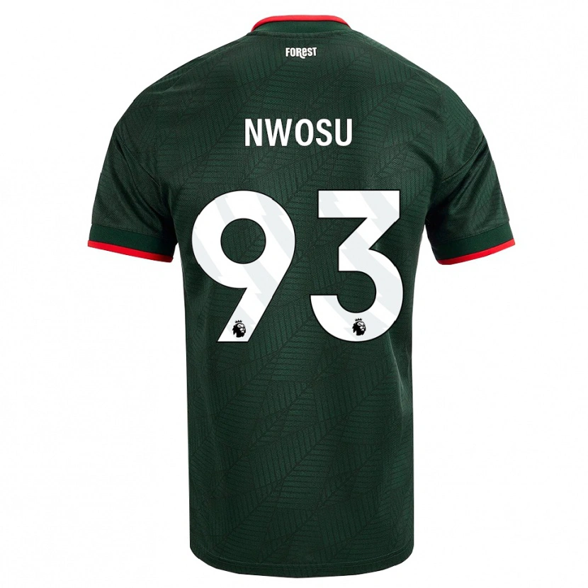 Danxen Kinderen Chinaza Nwosu #93 Donkergroen Rood Uitshirt Uittenue 2026/27 T-Shirt