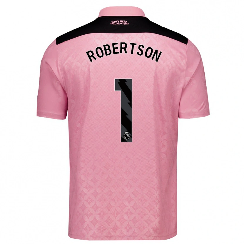 Danxen Kinderen Finley Robertson #1 Lichtroze Zwart Uitshirt Uittenue 2026/27 T-Shirt