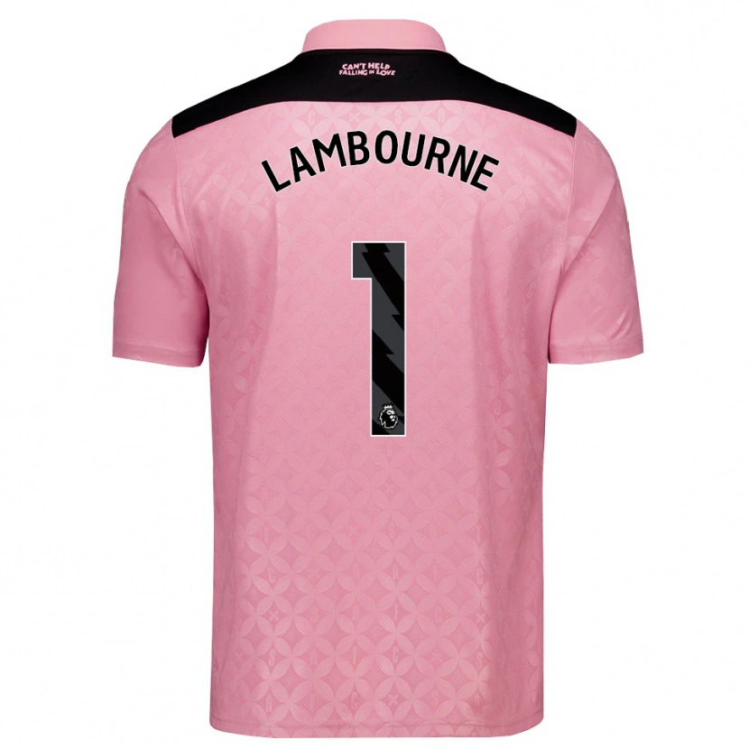 Danxen Kinderen Demi Lambourne #1 Lichtroze Zwart Uitshirt Uittenue 2026/27 T-Shirt