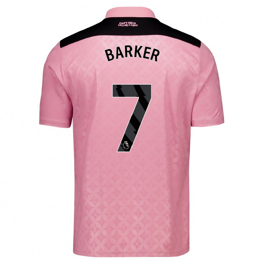 Danxen Kinderen James Barker #7 Lichtroze Zwart Uitshirt Uittenue 2026/27 T-Shirt