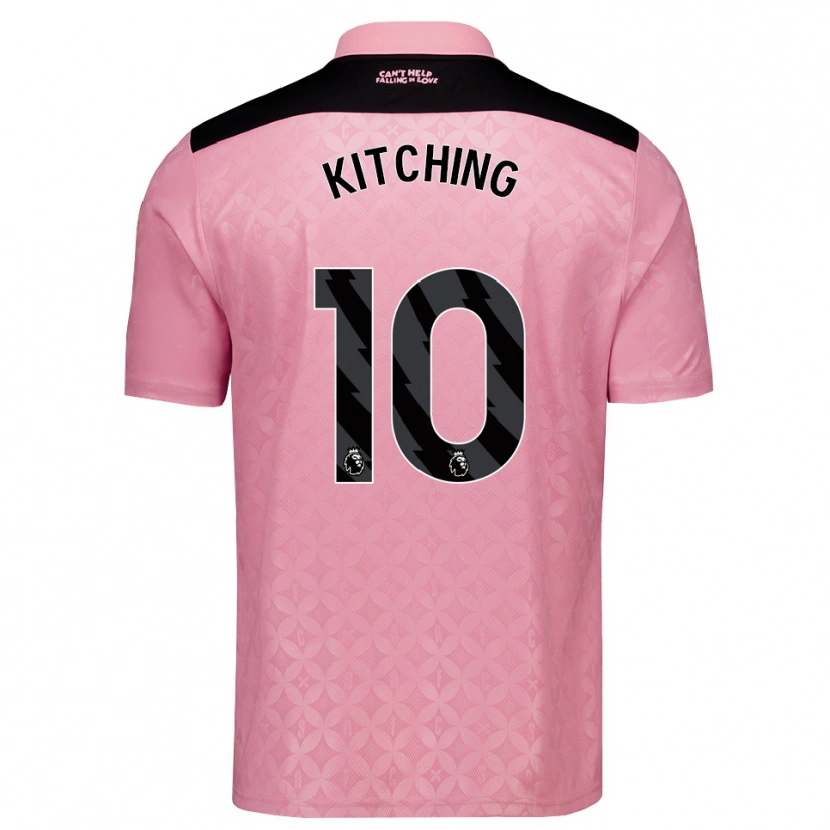 Danxen Kinderen Katie Kitching #10 Lichtroze Zwart Uitshirt Uittenue 2026/27 T-Shirt