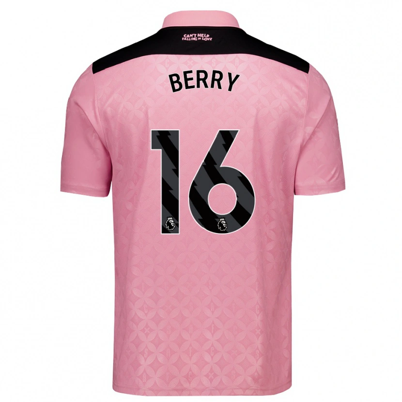 Danxen Kinderen Ethan Berry #16 Lichtroze Zwart Uitshirt Uittenue 2026/27 T-Shirt