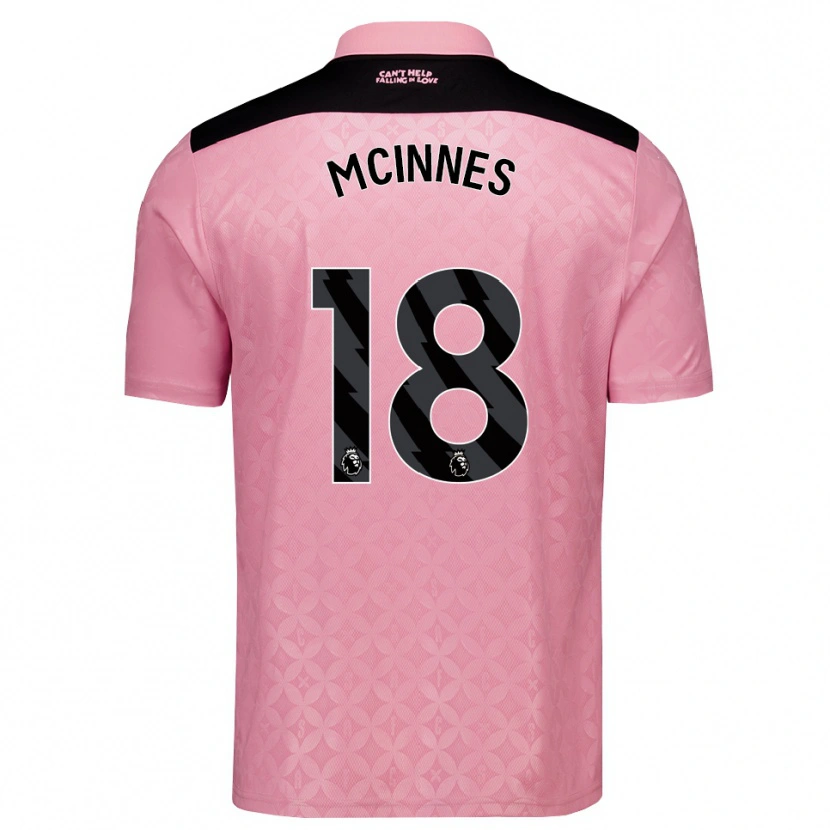 Danxen Kinderen Libby Mcinnes #18 Lichtroze Zwart Uitshirt Uittenue 2026/27 T-Shirt