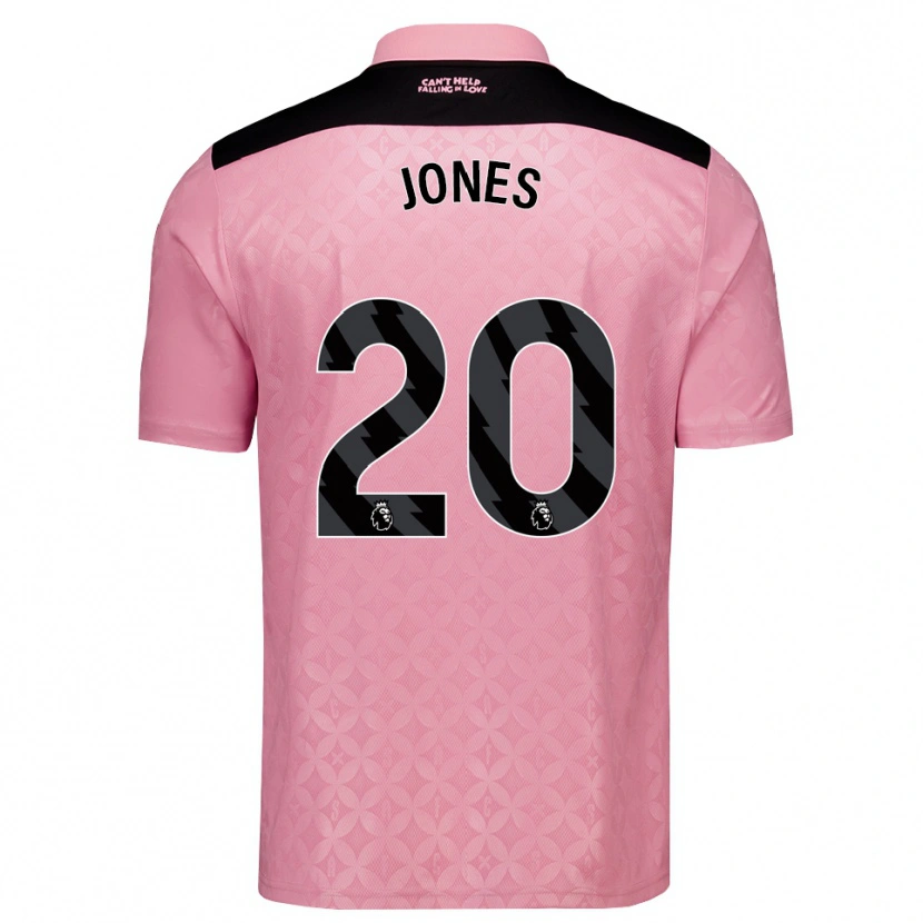 Danxen Kinderen Ellen Jones #20 Lichtroze Zwart Uitshirt Uittenue 2026/27 T-Shirt
