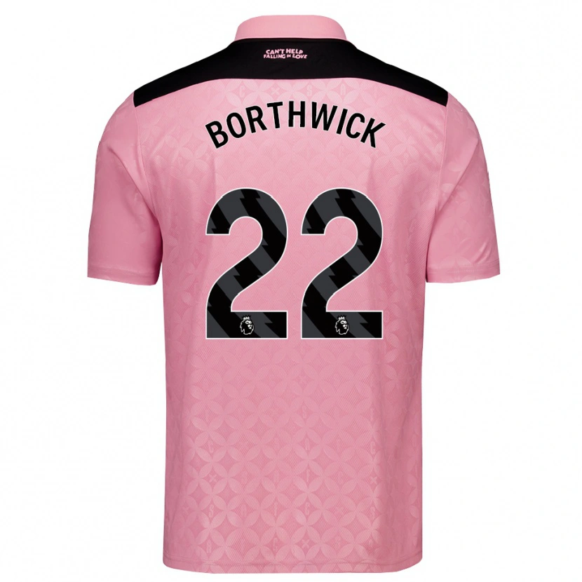 Danxen Kinderen Megan Borthwick #22 Lichtroze Zwart Uitshirt Uittenue 2026/27 T-Shirt