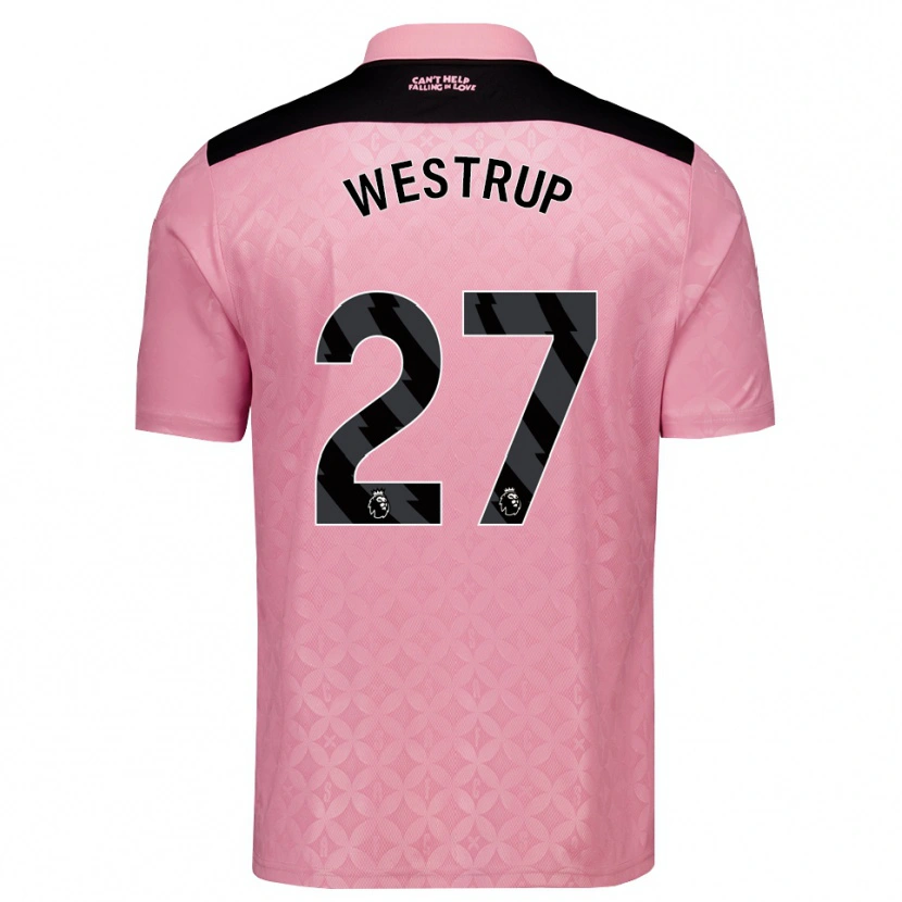 Danxen Kinderen Brianna Westrup #27 Lichtroze Zwart Uitshirt Uittenue 2026/27 T-Shirt