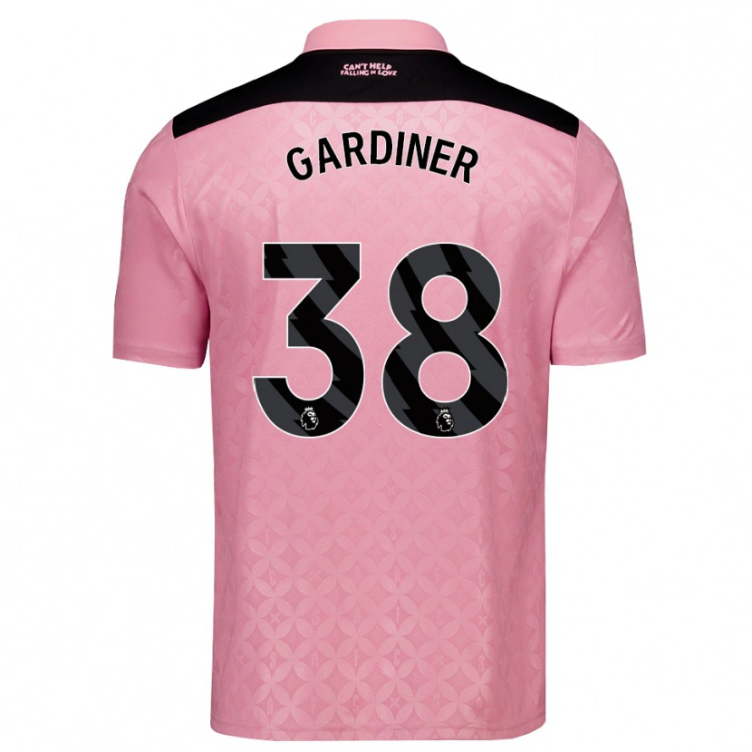 Danxen Kinderen Harry Gardiner #38 Lichtroze Zwart Uitshirt Uittenue 2026/27 T-Shirt