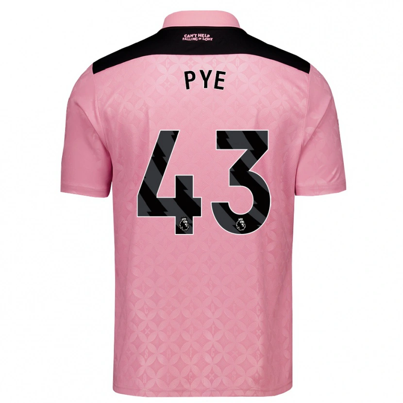 Danxen Kinderen Connor Pye #43 Lichtroze Zwart Uitshirt Uittenue 2026/27 T-Shirt