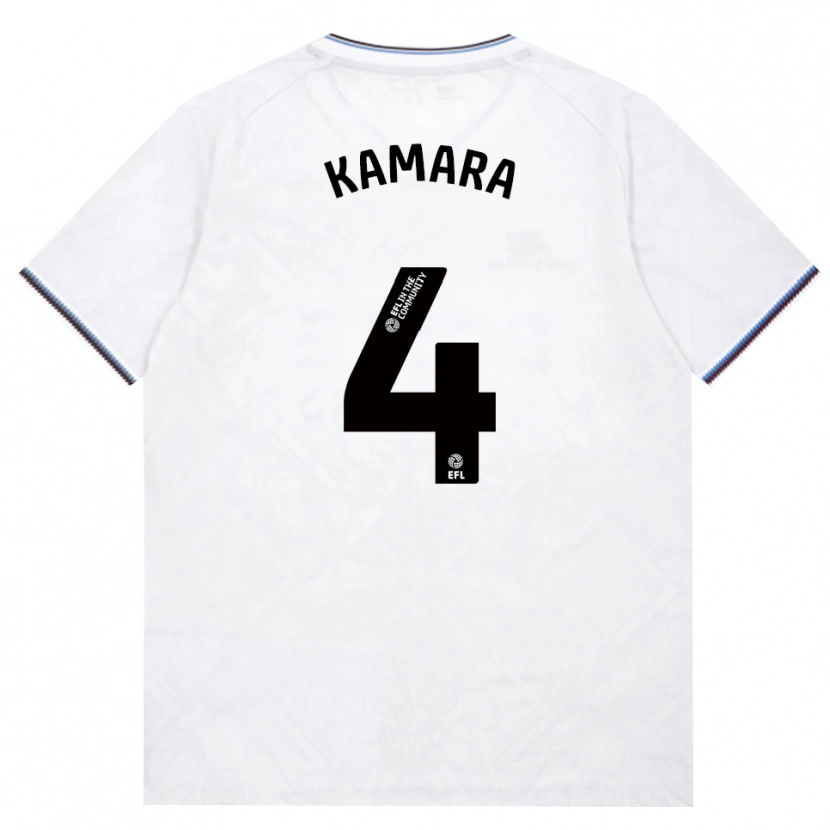Danxen Kinderen Aaron Kamara #4 Bordeaux Wit Uitshirt Uittenue 2026/27 T-Shirt